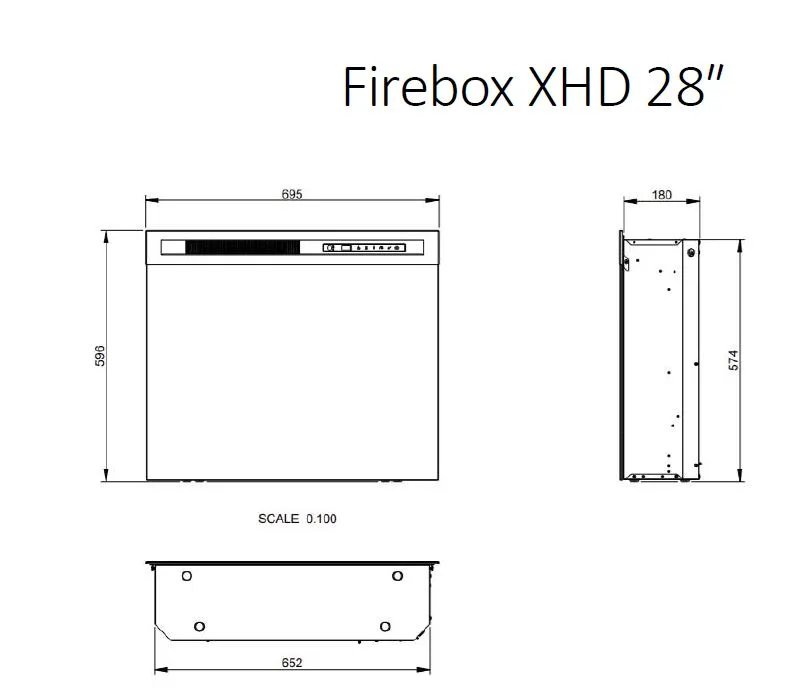 dimplex xhd 28 električni kamin