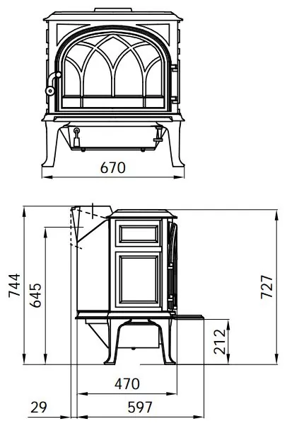 peć na drva jotul f 400
