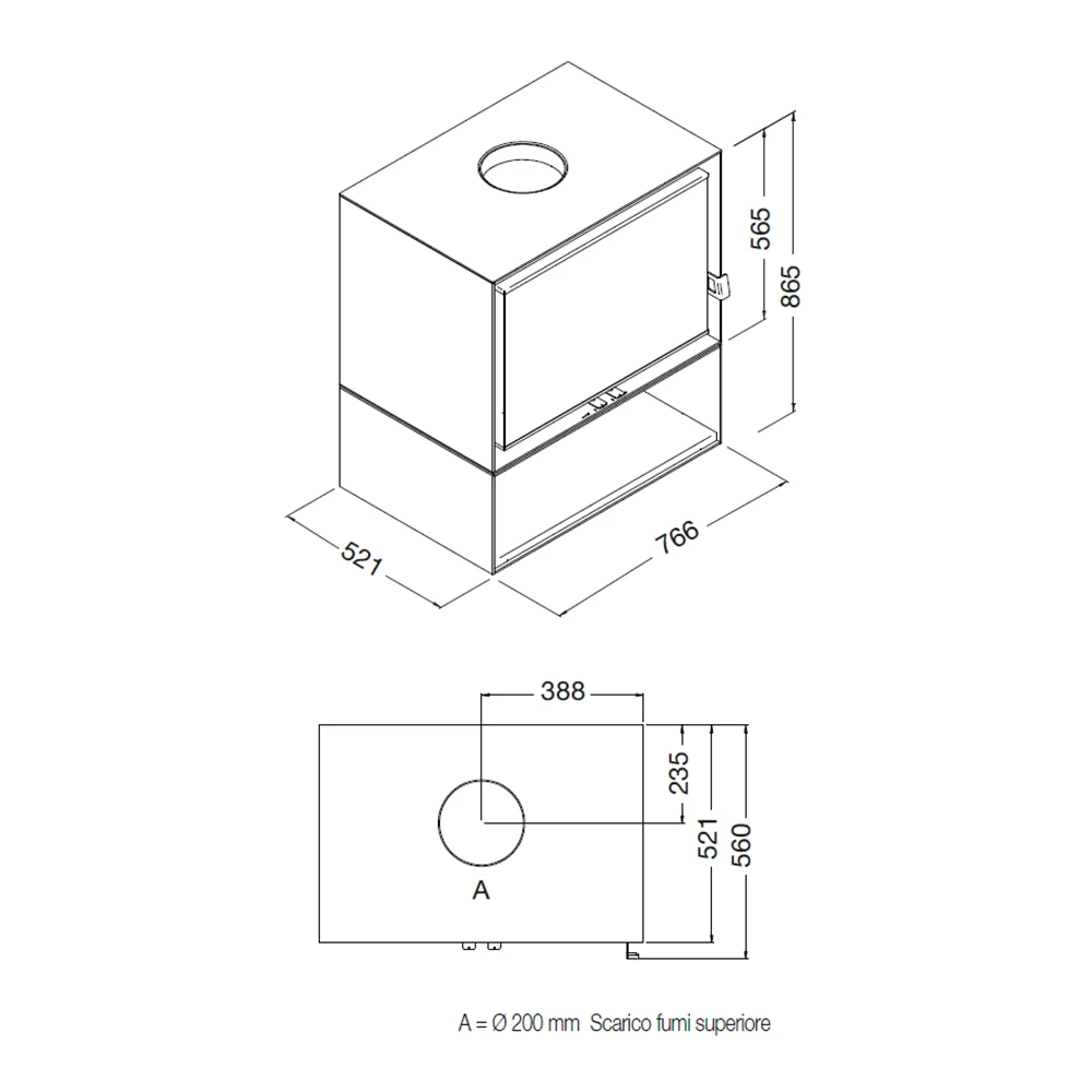 peć na drva eva calor brando
