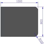 podloga za peć čelična 800x1000