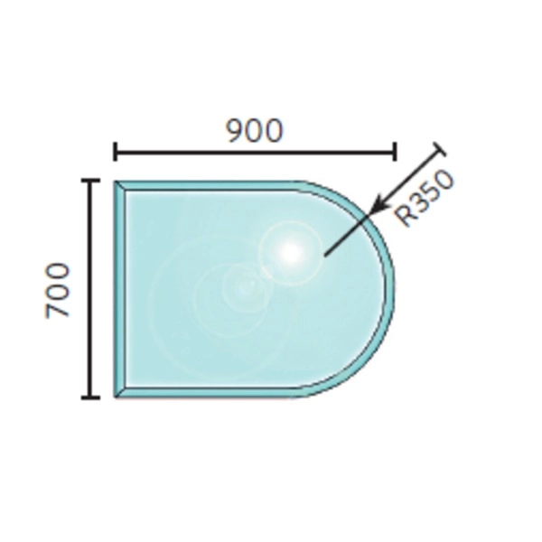 podloga za peć staklena 700x900