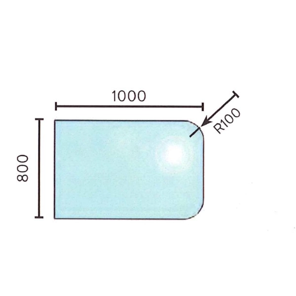 podloga za peć staklena 800x1000