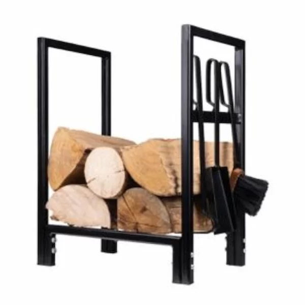 pribor za čišćenje i korpa za drva forte