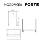 pribor za čišćenje i korpa za drva forte