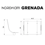 Korpa za drva - NORDFLAM GRENADA - Slika 2