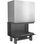 Ugradbeni kamin na drva hursan h pro 95 trostrani